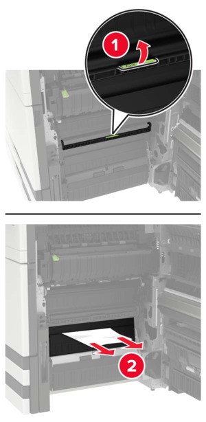 Paper jam in door C | Lexmark CX921