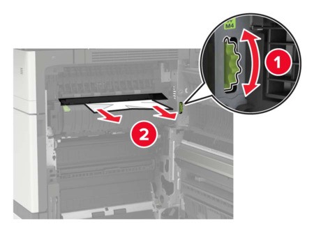 Paper jam in door C | Lexmark CX924