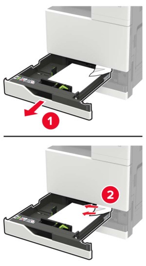 Paper jam in door C | Lexmark CX922