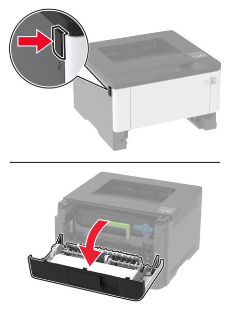 ジャムページ Paper jam in trays | Lexmark MS431
