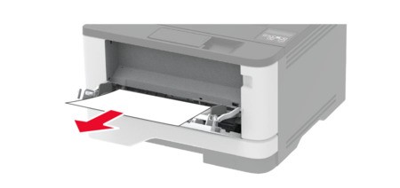 Paper jam in the multipurpose feeder | Lexmark M1342
