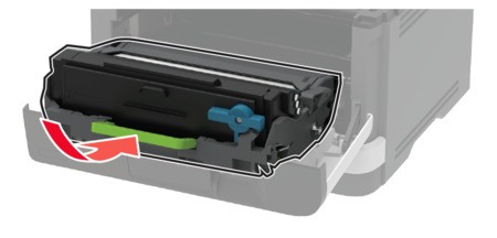 Atolamento de papel na porta traseira | Lexmark MX432