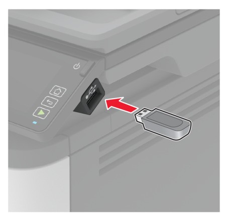 Flash sürücüye tarama | Lexmark MX431