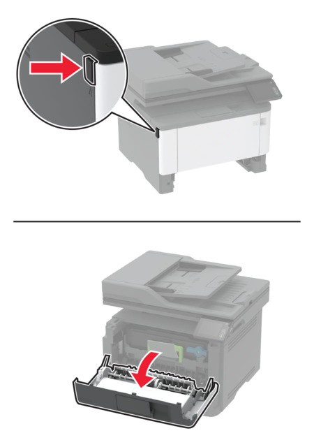 Paper jam in trays | Lexmark MX331