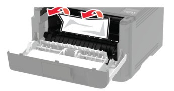 Paper jam in trays | Lexmark MX331