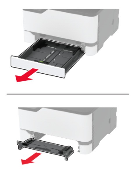 Paper jam in the standard tray | Lexmark CX431