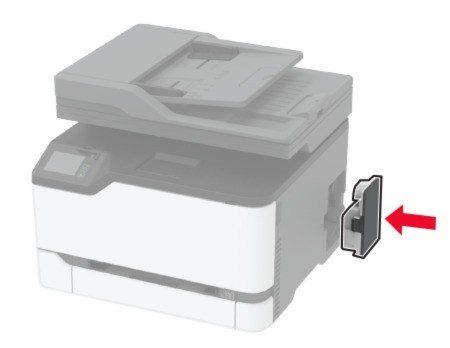 MFページ Replacing the waste toner bottle | Lexmark MC3426