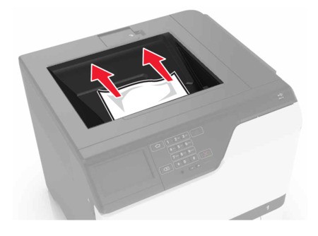 Paper jam in the standard bin | Lexmark CS725