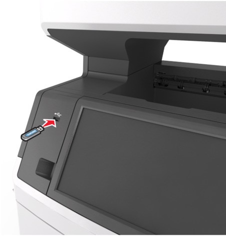 Flash sürücüden yazdırma | Lexmark MX710