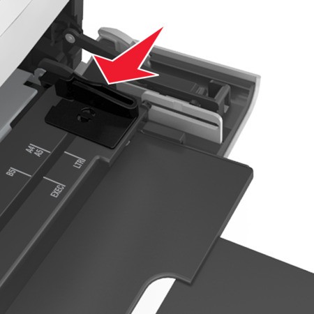 Çok amaçlı besleyiciye yükleme | Lexmark MX711