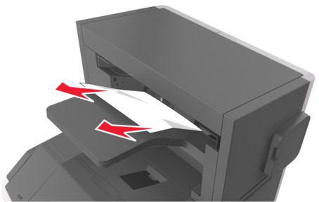 Paper jam in the staple finisher | Lexmark MS810de