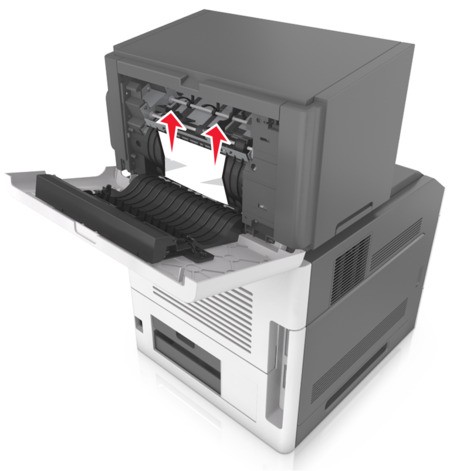 Paper jam in the staple finisher | Lexmark MS810de