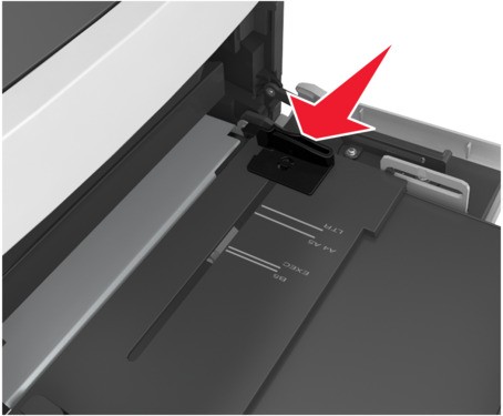Loading the multipurpose feeder | Lexmark MS811