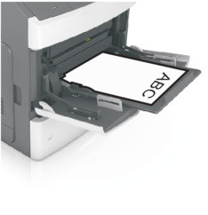 Loading the multipurpose feeder | Lexmark MS810