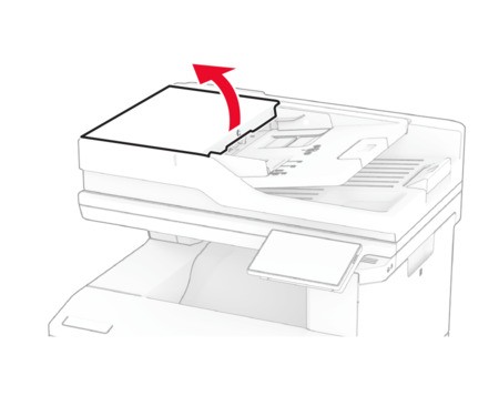 Paper jam in the automatic document feeder | Lexmark CX635
