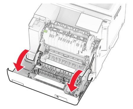 Paper jam in door A | Lexmark CX635