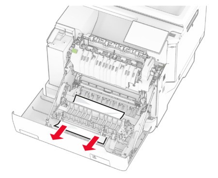Paper jam in door A | Lexmark CX635