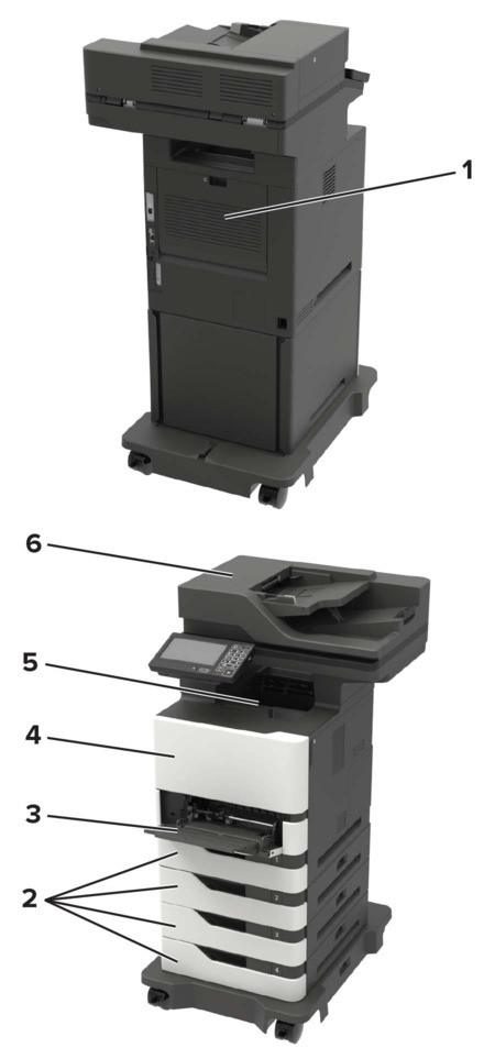Identifying jam locations | Lexmark XM5365