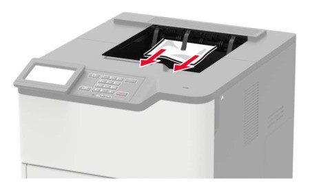 Paper jam in the standard bin | Lexmark MS823
