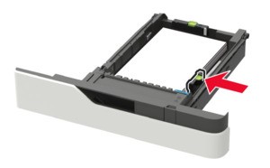 Loading the 550‑sheet tray | Lexmark XM7355