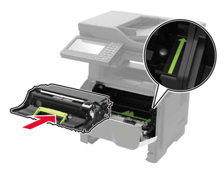 Paper jam in door A | Lexmark MX622