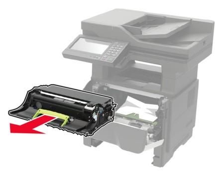 Paper jam in door A | Lexmark MX622
