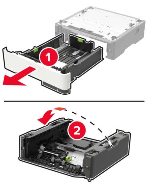 Replacing the pick roller assembly | Lexmark MX622
