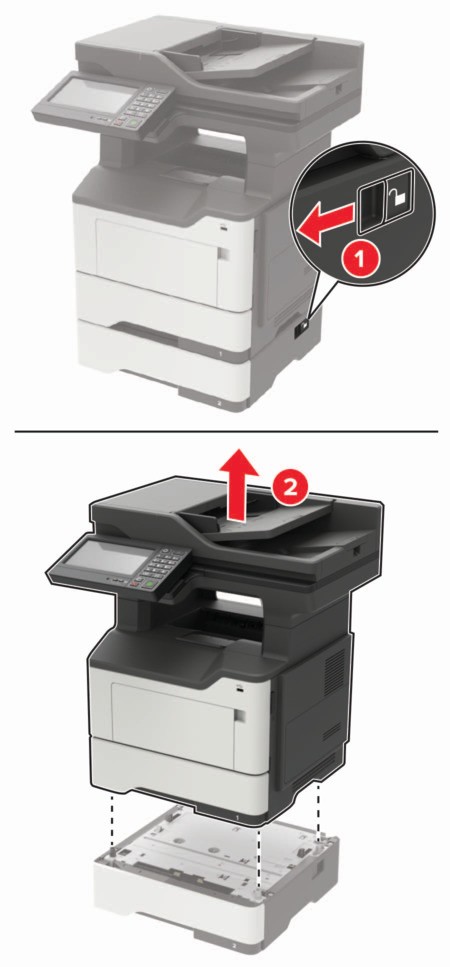 Replacing the pick roller assembly | Lexmark MX622