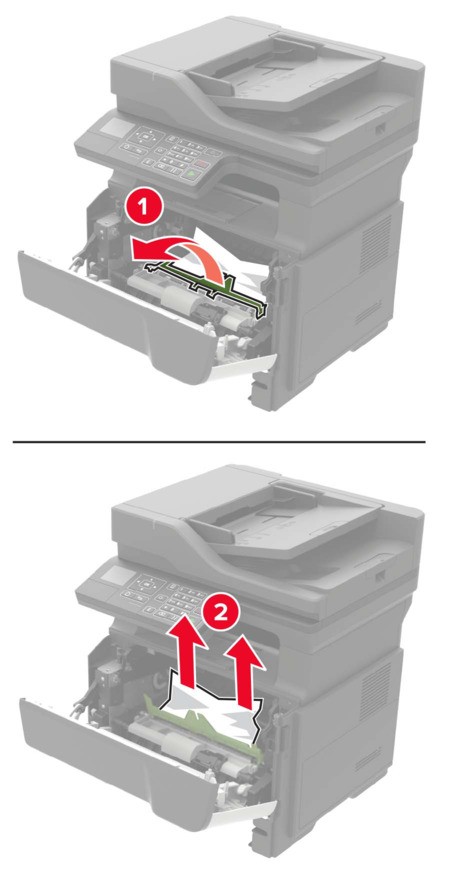Paper jam in door A | Lexmark MB2338