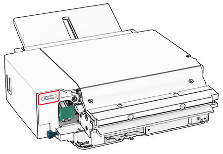 Finding the serial number of the output options | Lexmark CX962