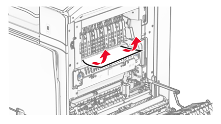 Paper jam in door B | Lexmark CX963