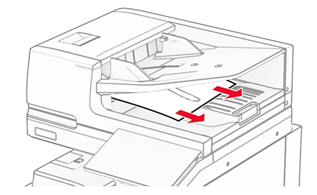 リムリムページ Clear the Paper Jam in the Booklet Tray of the Business Ready Finisher