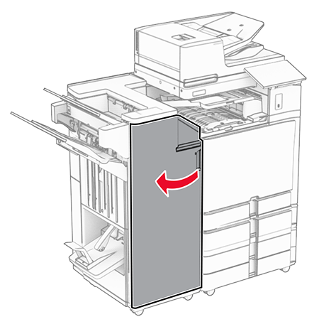 jgページ Paper jam in the booklet finisher | Lexmark CX963