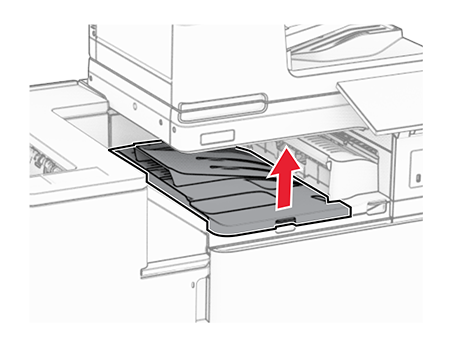 Paper jam in the booklet finisher | Lexmark CX963