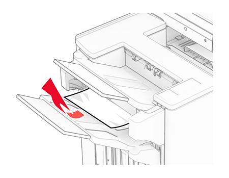 Paper jam in the booklet finisher | Lexmark CX963
