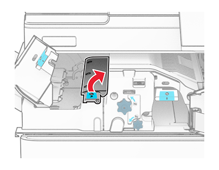 Paper jam in the folding paper transport