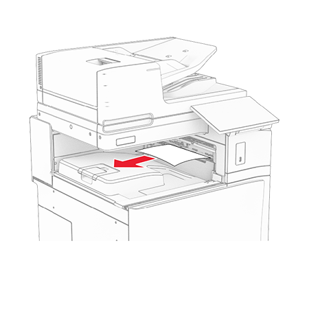 Paper jam in the standard bin | Lexmark MX951