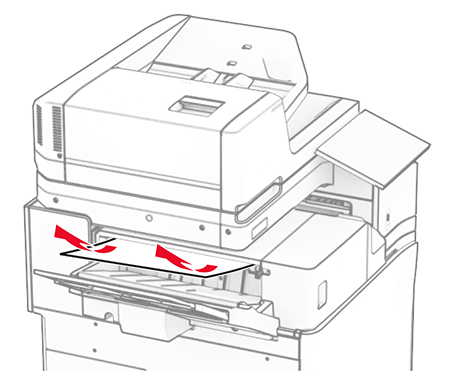 Paper jam in the staple finisher | Lexmark CX833