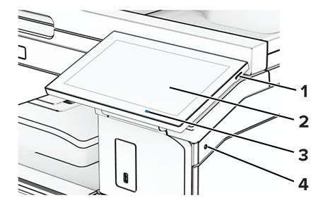 kyoページ Using the control panel | Lexmark CX833