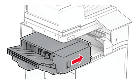 Paper jam in the staple finisher | Lexmark CX833