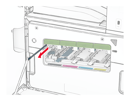 Cleaning the printhead lenses | Lexmark CX963