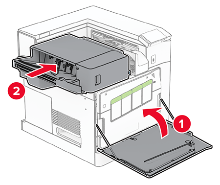 Zımba sonlandırıcıyı takma | Lexmark CS963