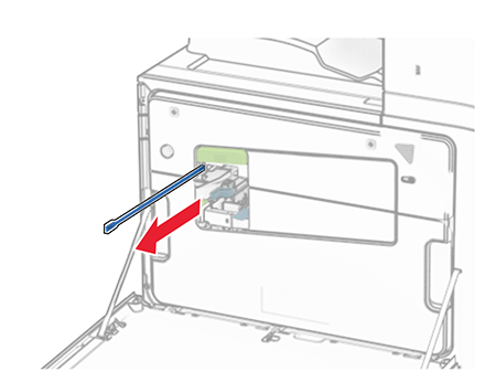Cleaning the printhead lens | Lexmark MX951