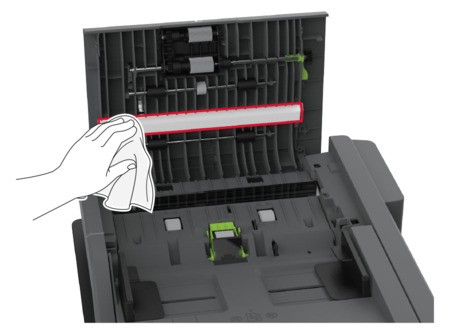 Cleaning the scanner | Lexmark XC4342