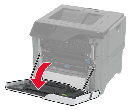 Paper jam in door A | Lexmark C4352