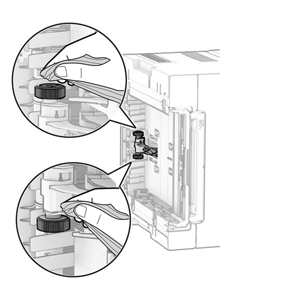Cleaning the pick tires | Xerox ZC364