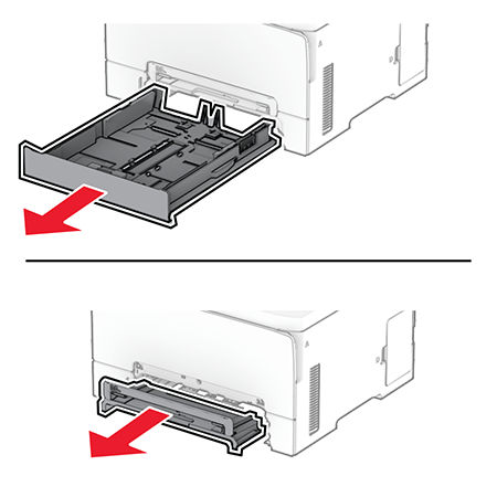Paper jam in the manual feeder | Xerox XC2432