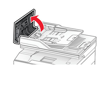 Paper jam in the automatic document feeder | Xerox C255
