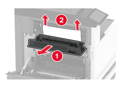 Paper jam in the standard bin | Lexmark XC9325