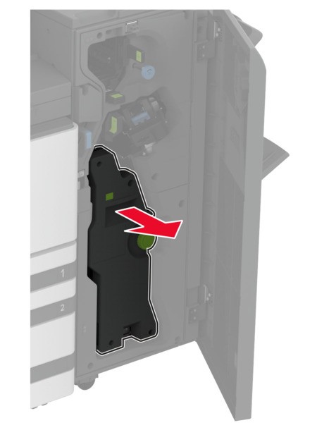Paper jam in the trifold/Z‑fold finisher | Lexmark CX943